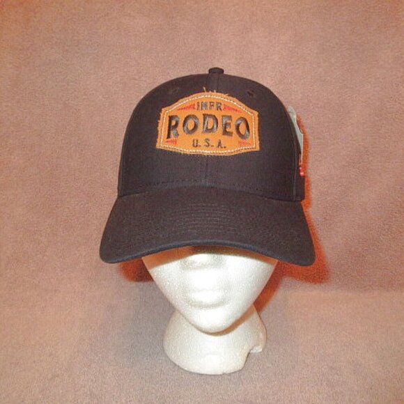 90s Vtg OURAY Rodeo USA Hat CAP Patch EMBROIDERED Flag SNAPBACK Cowboy WESTERN - Picture 1 of 9